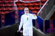 ملی پوش فوتسال ایران در کمپین جهانی زنان علیه فیفا حضور یافت