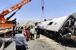 آخرین وضعیت مصدومان حادثه واژگونی اتوبوس در محور فیروزآباد – کوار