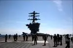 ناو هواپیمابر آمریکایی به مقصد غرب آسیا حرکت کرد