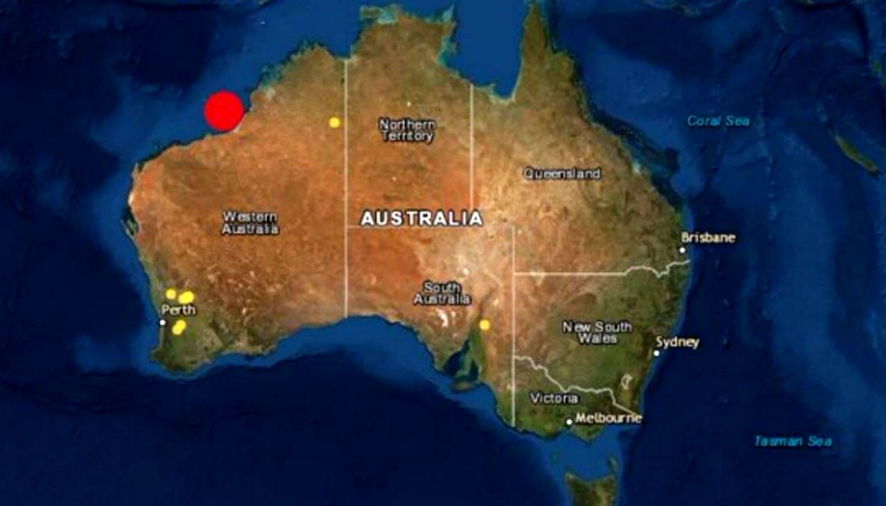 جزئیات زلزله ۶.۹ ریشتری در غرب استرالیا