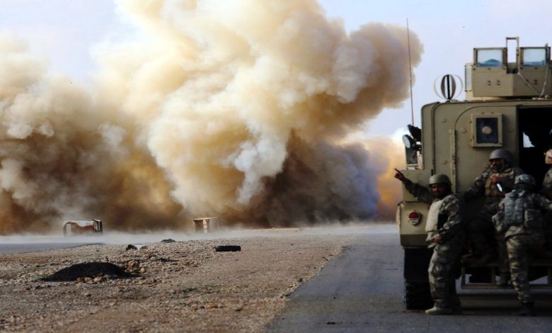 حمله راکتی به یک پایگاه نظامی آمریکا در سوریه 