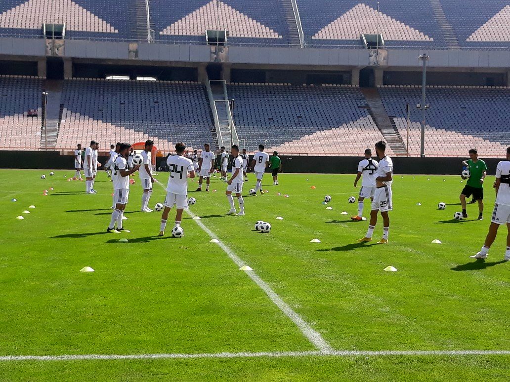 تمرین تیم‌ ملی فوتبال در غیاب سامان قدوس برگزار شد