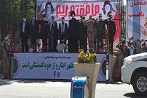رژه خودرویی نیروهای مسلح در اردبیل برگزار شد 