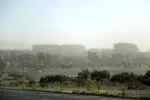 تهران در باران و گردوخاک می رود