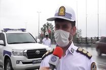 استقرار پلیس راه در قطعه 4 آزاد راه تهران – شمال آسایش مردم را به همراه دارد