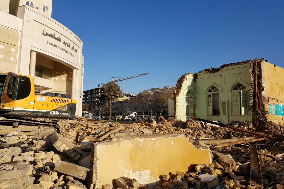 تخریب مسجد تاریخی حوض معجردار مشهد