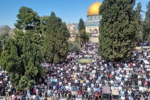 نماز عید قربان در مسجدالاقصی برگزار شد