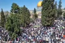 نماز عید قربان در مسجدالاقصی برگزار شد