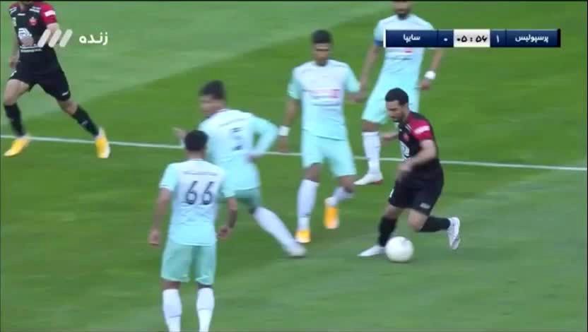 فیلم گل اول پرسپولیس به سایپا توسط سید جلال حسینی