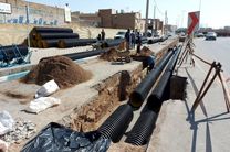 اجرای طرح هدایت آب های سطحی در امامشهر یزد