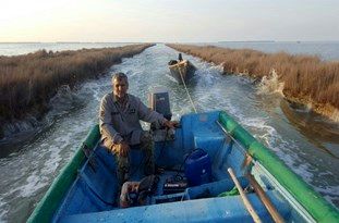 کشف و ضبط یک فروند قایق موتوری از صیادان غیرمجاز در خلیج میانکاله