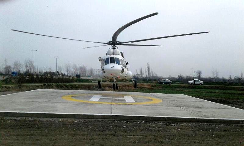 پد بالگرد اضطراری در بیمارستان 9 دی درخمینی شهر راه اندازی شد