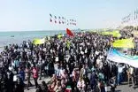 مراسم راهپیمایی ۲۲ بهمن در بندرعباس برگزار شد