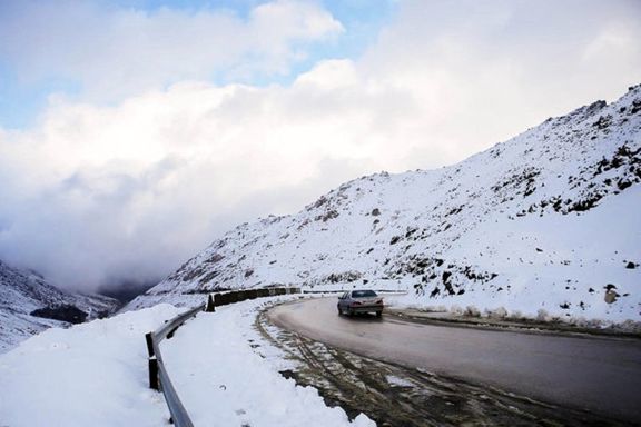 بارش برف و باران در محورهای البرز و مازندران