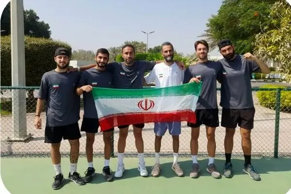 تیم ملی تنیس ایران در پایان تورنمنت فجیره سوم شد