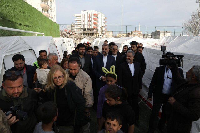 امیرعبداللهیان از مناطق زلزله‌زده ترکیه بازدید کرد