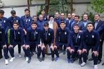  تیم ملی والیبال دانش‌آموزی ایران امروز با رهبر انقلاب دیدار کردند