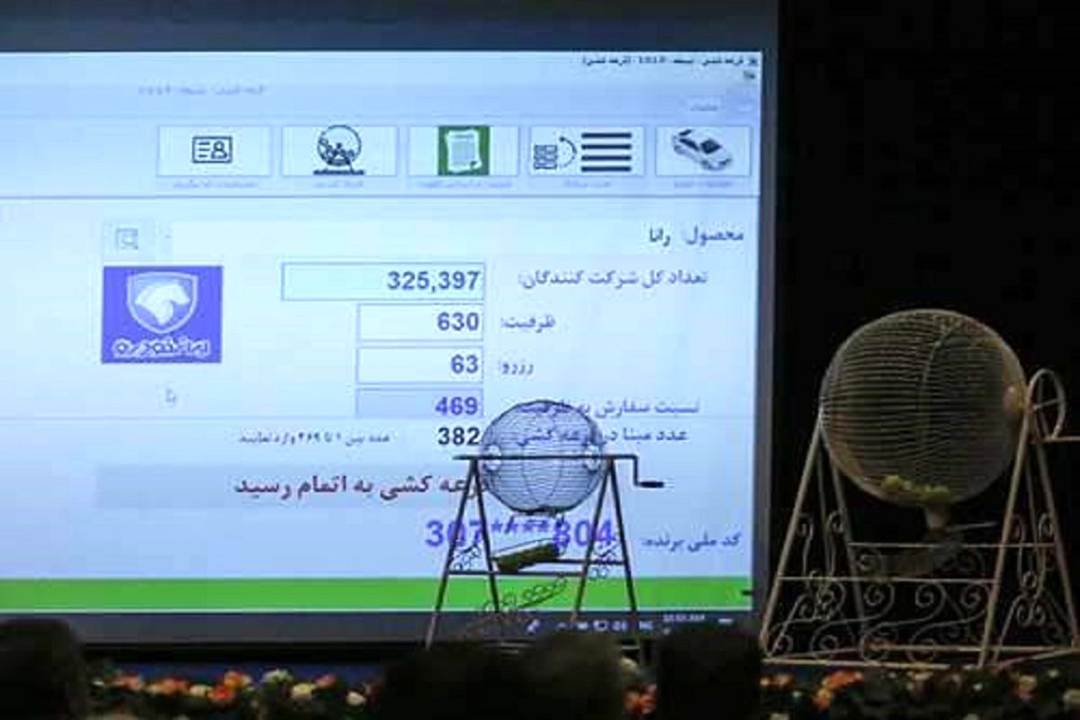 نتایج قرعه کشی پیش فروش محصولات ایران خودرو مشخص شد