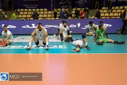 دیدار یک چهارم نهایی لیگ والیبال بین هورسان رامسر و پاس گرگان