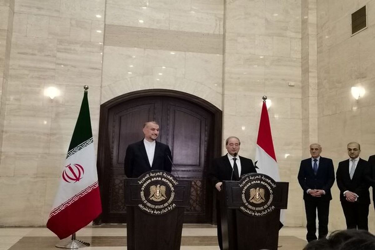 ایستادگی مشترک ایران و سوریه تضمین‌کننده پیروزی دو کشور است