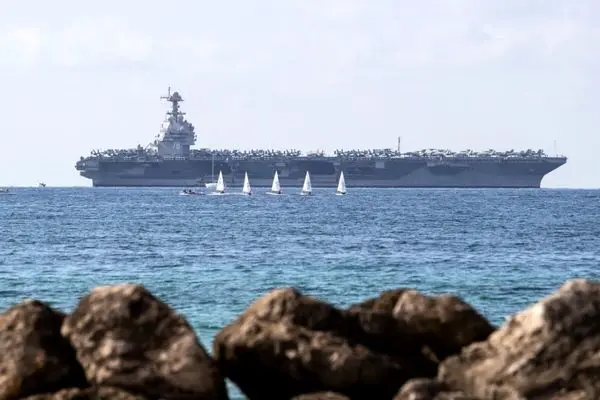 ناو هواپیمابر «جرالد آر. فورد» آمریکا وارد دریای کارائیب شد