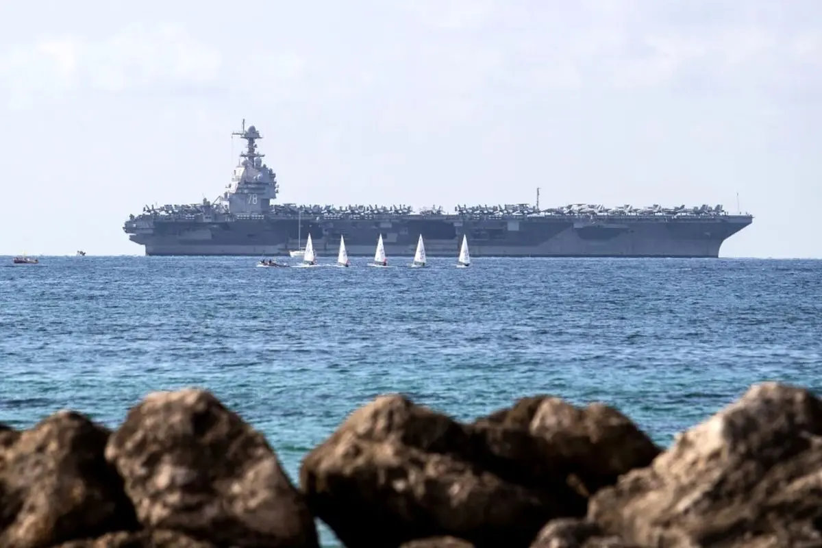 ناو هواپیمابر «جرالد آر. فورد» آمریکا وارد دریای کارائیب شد