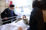 عیادت رئیس جمهور از مجروحان حادثه تروریستی در کرمان