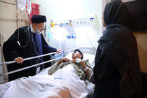 عیادت رئیس جمهور از مجروحان حادثه تروریستی در کرمان