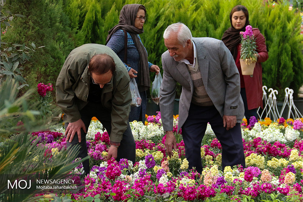 حال و هوای بازار گل همدانیان در اصفهان
