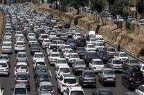 ترافیک در آزادراه کرج – قزوین سنگین و جاده چالوس روان است