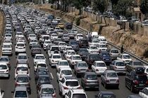 آزادراه کرج - تهران زیر بار ترافیک سنگین