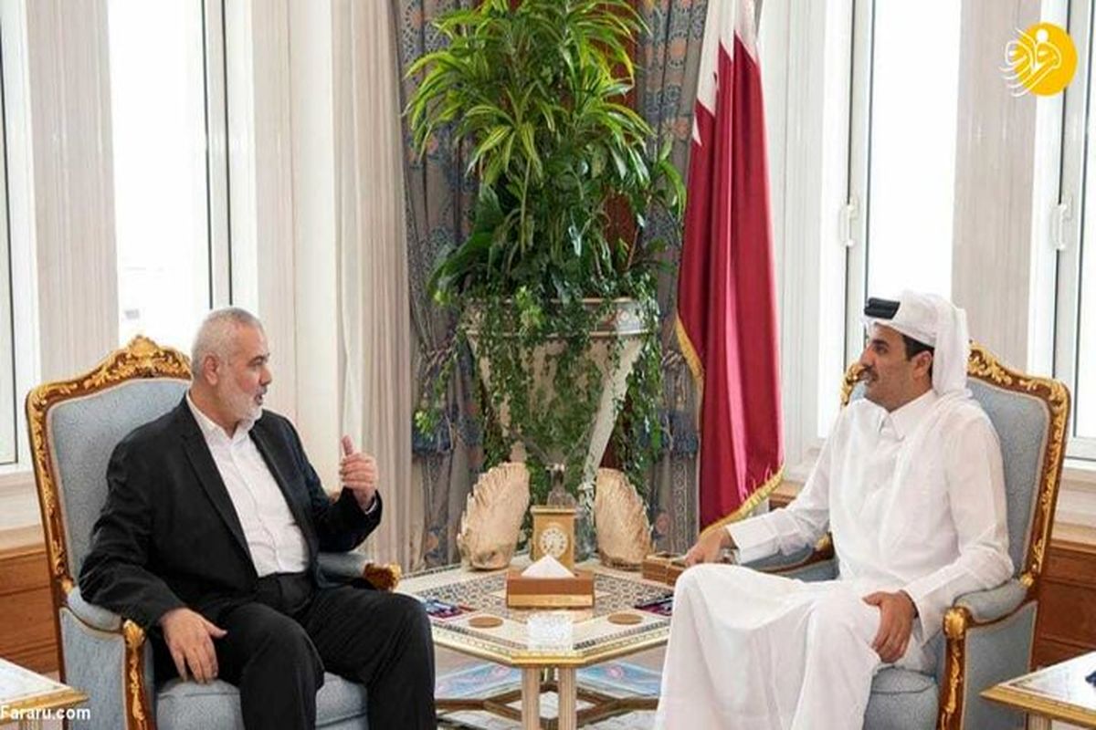 امیر قطر با اسماعیل هنیه درباره آتش‌بس غزه گفتگو کردند