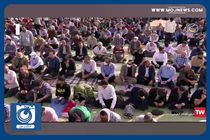 اجرای تواشیح در مصلای تهران قبل از آغاز نماز عید فطر + فیلم