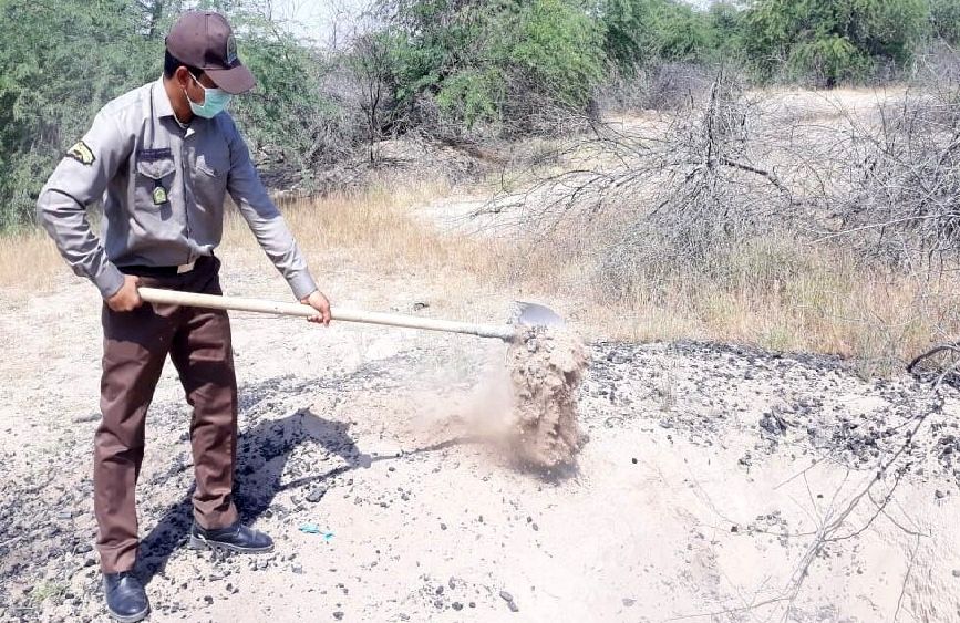 انهدام کوره ذغال غیر مجاز در شهرستان بندرعباس