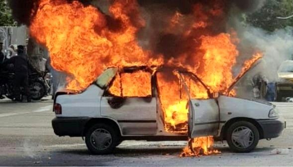 انفجار  کپسول یک سواری پراید در نجف آباد / مصدومیت 6 نفر