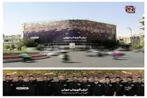 دیوارنگاره جدید میدان انقلاب با تصویر قهرمانان کشتی ایران