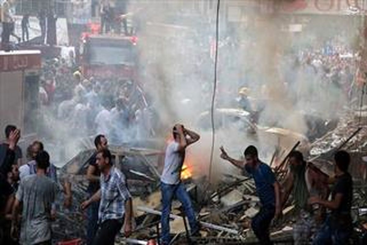 آتش‌سوزی مهیب در اردوگاه آوارگان سوری در لبنان