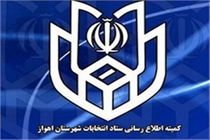 انتشار نتایج اولیه انتخابات شورای شهر اهواز
