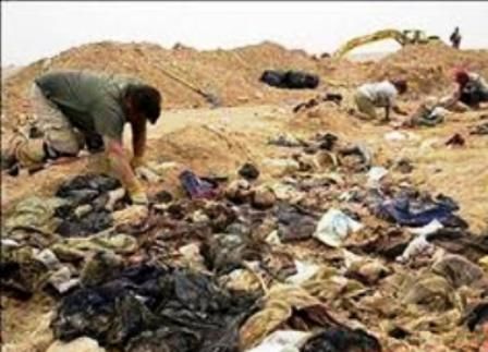 کشف گور با صدها جسد درحومه الطبقه سوریه