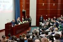 حضور وزیر امور خارجه در موسسه دولتی روابط بین‌الملل مسکو