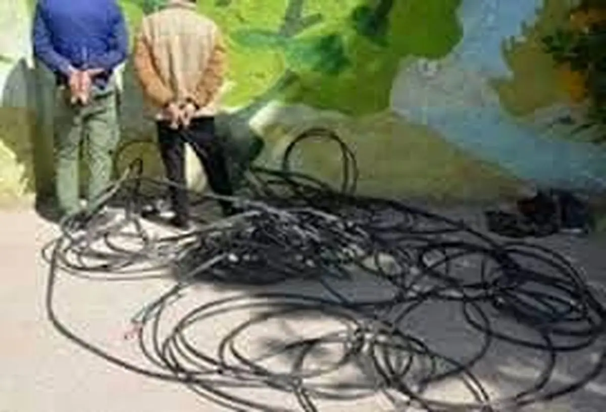 دستگیری سارقان سیم و تجهیزات مخابراتی در کاشان/ اعتراف متهمین به ۳۹ فقره سرقت