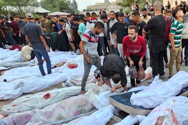  بزرگترین بیمارستان نوار غزه به ساختمانی پر از اجساد مردم تبدیل شده است