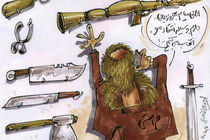 تیتر موج دستمایه یک کاریکاتور سینمایی