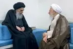  آیت‌الله جوادی آملی با آیت‌الله سیستانی در نجف اشرف دیدار کرد