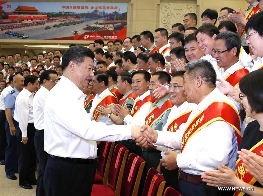 رئیس جمهور چین خواستار وحدت میان ارتش، دولت و مردم شد
