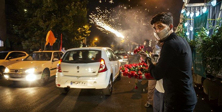 برگزاری جشن خیابانی به مناسبت میلاد امام حسن(ع) در غرب تهران