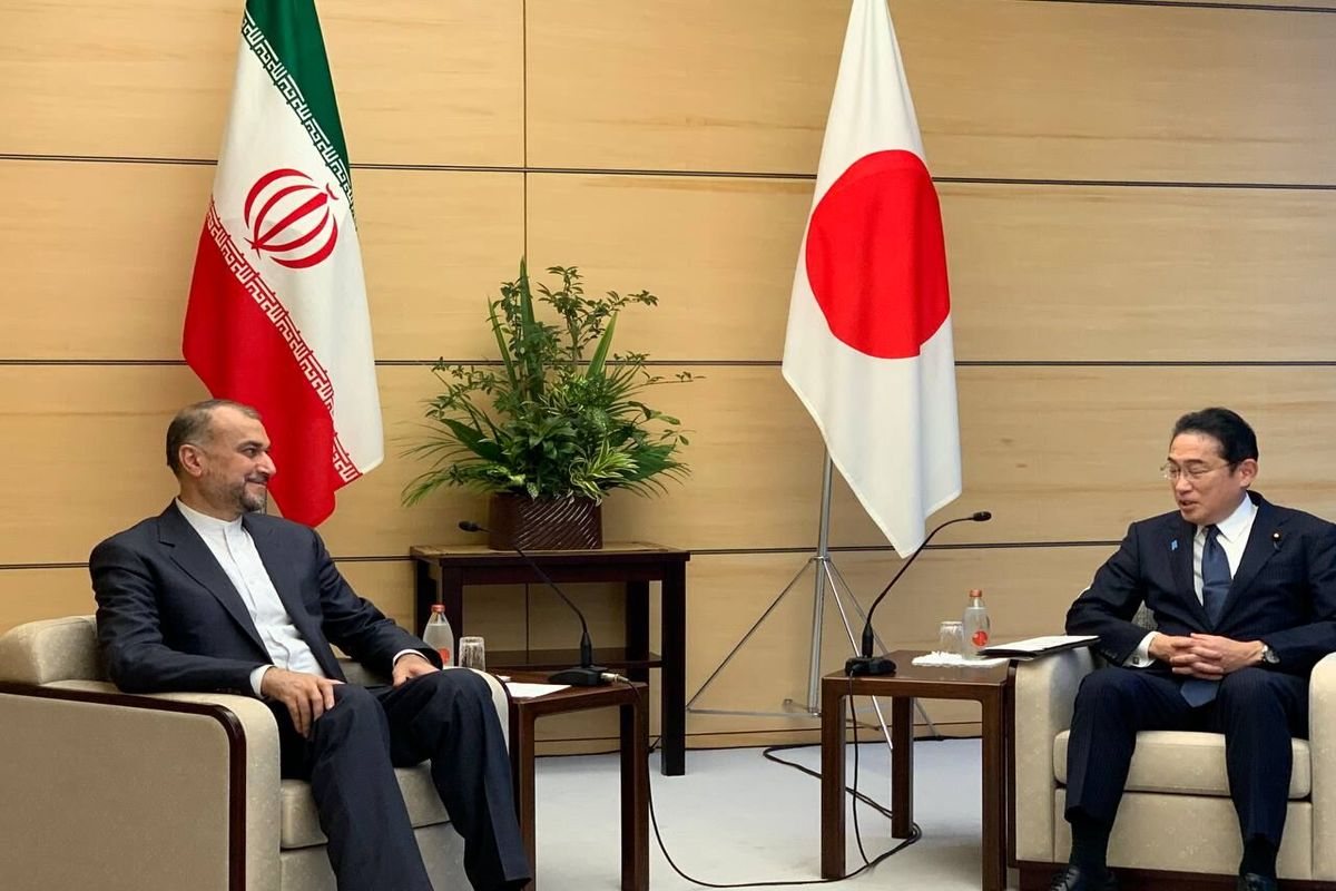 دیدار حسین امیرعبداللهیان با نخست وزیر ژاپن