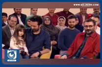 سکانسی از حضور مرحوم حسام محمودی به همراه دخترش در برنامه خندوانه + فیلم