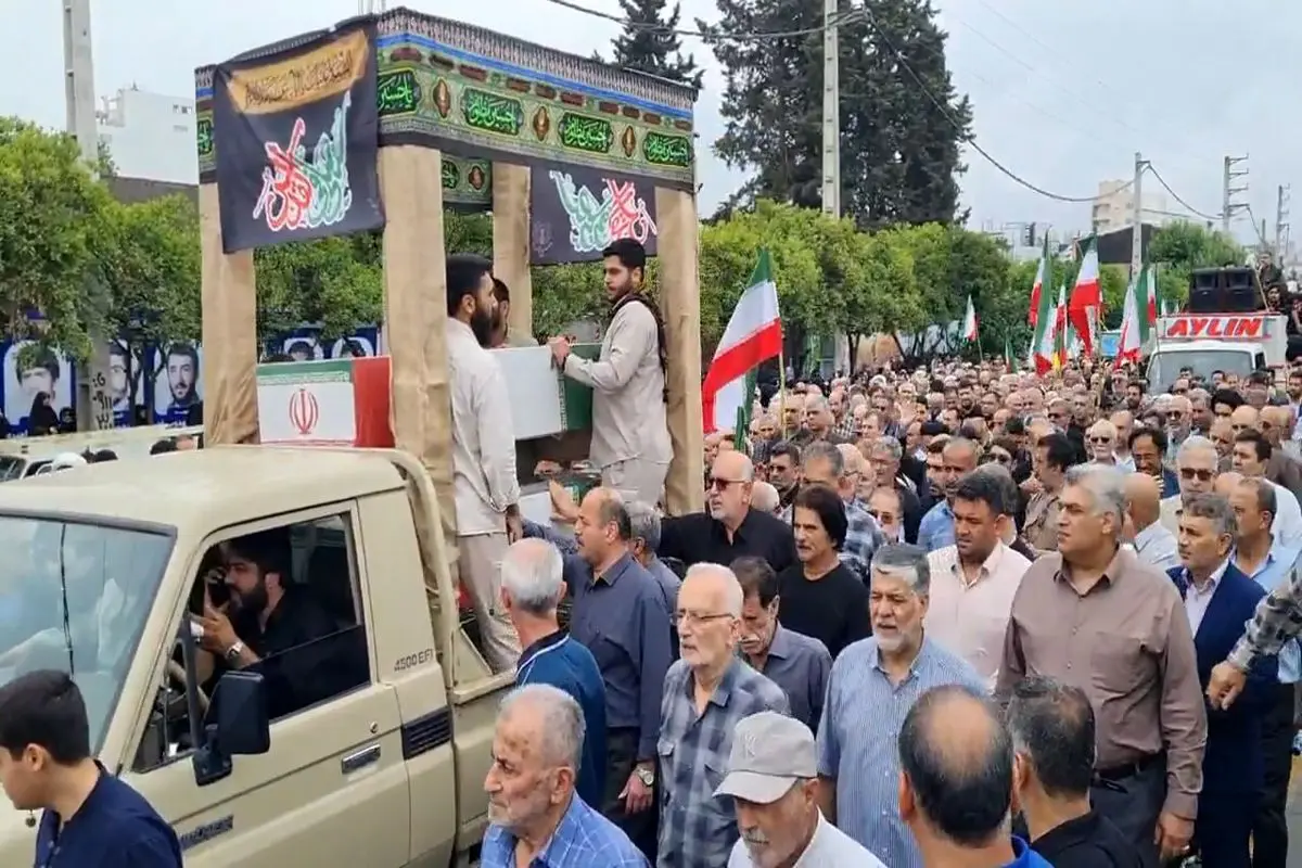 تشییع پیکر پاک شهید ذاکریان در امیرکلا بابل
