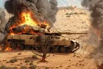 یک تانک ارتش اشغالگر در خان یونس منهدم شد